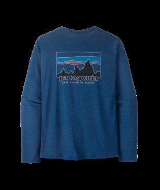 Patagonia Mens L/S Cap Cool Daily Shirt '73 Skyline - Clement Blue - Light Clement Blue X-Dye
